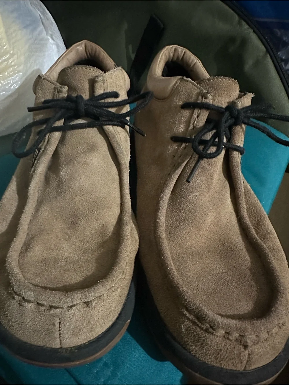 Reef Men’s Suede Lace-Up Loafer in Brown with Black Laces